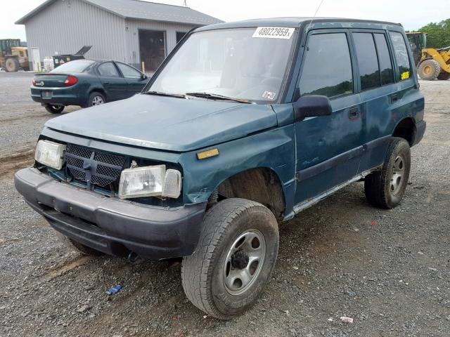 2CNBJ1365V6911589 - 1997 GEO TRACKER GREEN photo 2