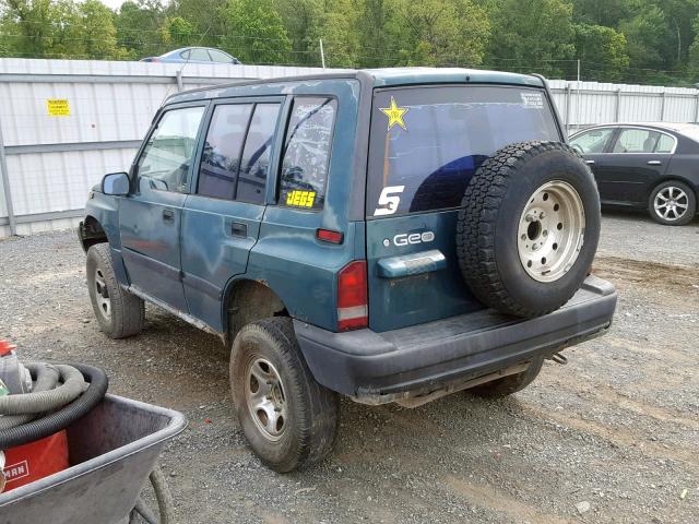 2CNBJ1365V6911589 - 1997 GEO TRACKER GREEN photo 3