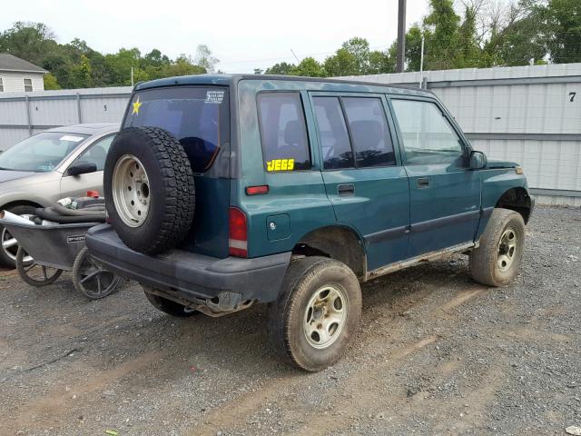 2CNBJ1365V6911589 - 1997 GEO TRACKER GREEN photo 4