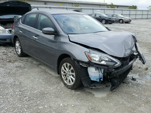 3N1AB7AP5HY374272 - 2017 NISSAN SENTRA S GRAY photo 1