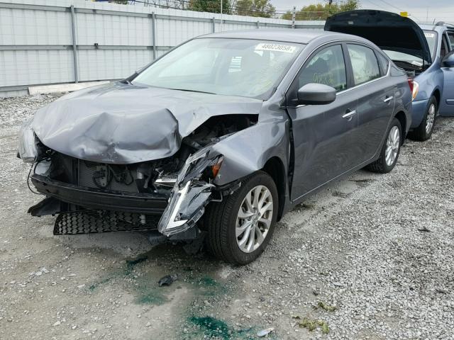 3N1AB7AP5HY374272 - 2017 NISSAN SENTRA S GRAY photo 2