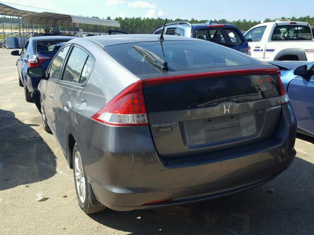 JHMZE2H79BS000686 - 2011 HONDA INSIGHT EX GRAY photo 3