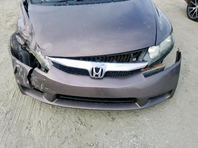 2HGFA1F5XBH511456 - 2011 HONDA CIVIC LX 灰色 照片 9
