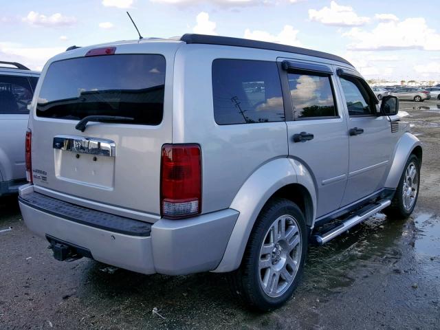 1D8GT58K28W137072 - 2008 DODGE NITRO SLT SILVER photo 4