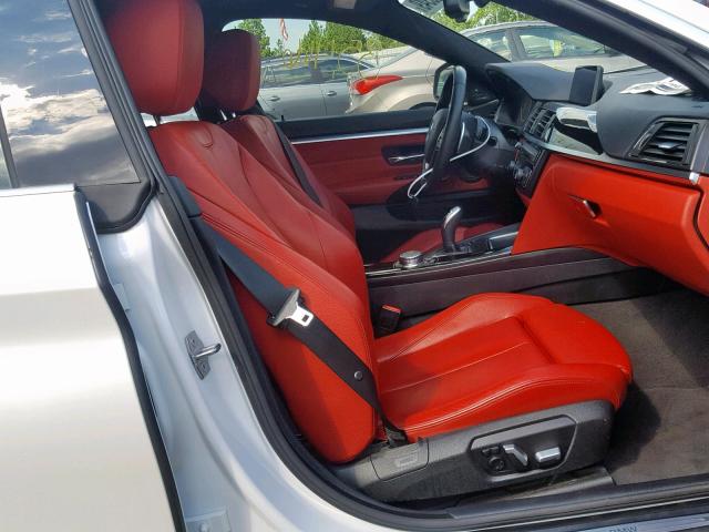 WBA4B1C53GG243177 - 2016 BMW 435 I GRAN WHITE photo 5