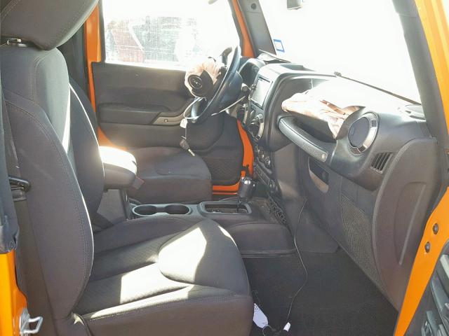 1C4AJWAG4FL667404 - 2015 JEEP WRANGLER S 橙色 照片 5