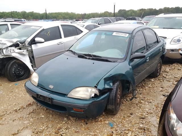 2C1MR5295V6760243 - 1997 GEO METRO LSI GREEN photo 2