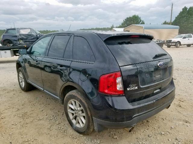 2FMDK3GC2EBA58612 - 2014 FORD EDGE SE BLACK photo 3