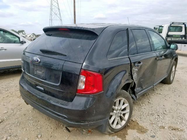 2FMDK3GC2EBA58612 - 2014 FORD EDGE SE BLACK photo 4