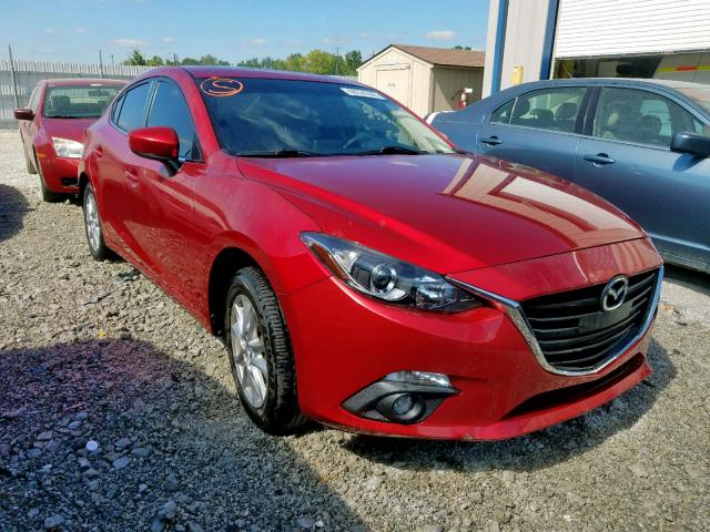 JM1BM1V73F1256712 - 2015 MAZDA 3 TOURING RED photo 1