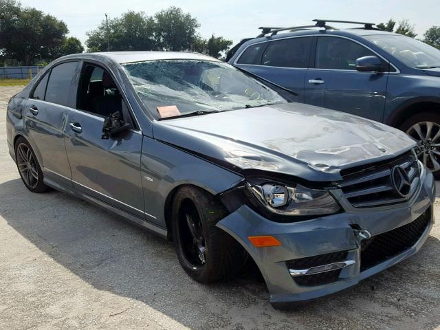 WDDGF4HB7CA614557 - 2012 MERCEDES-BENZ C 250 BLUE photo 1