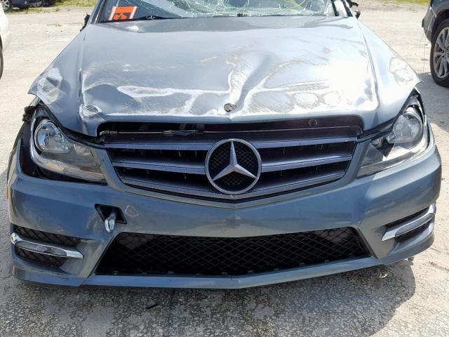 WDDGF4HB7CA614557 - 2012 MERCEDES-BENZ C 250 BLUE photo 9