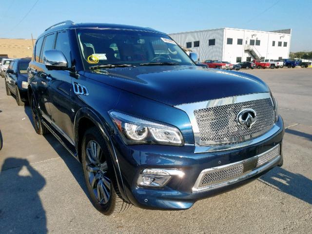 JN8AZ2ND1H9830810 - 2017 INFINITI QX80 BASE BLUE photo 1