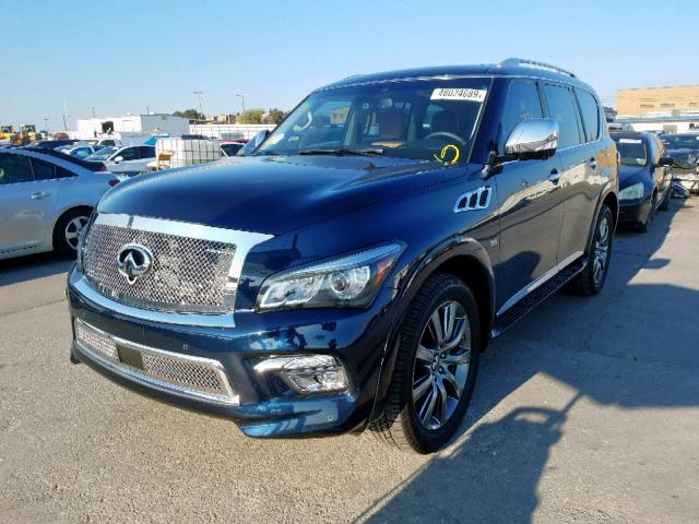 JN8AZ2ND1H9830810 - 2017 INFINITI QX80 BASE BLUE photo 2