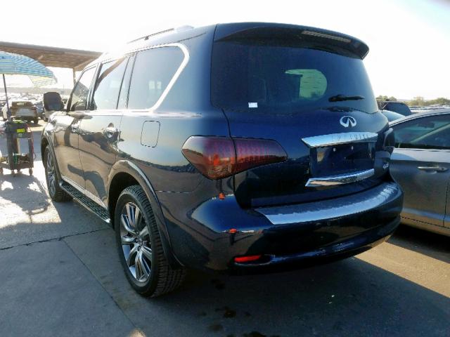 JN8AZ2ND1H9830810 - 2017 INFINITI QX80 BASE BLUE photo 3