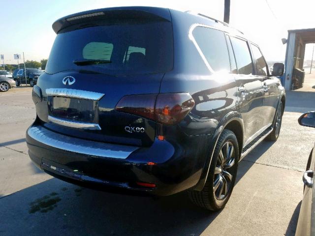 JN8AZ2ND1H9830810 - 2017 INFINITI QX80 BASE BLUE photo 4