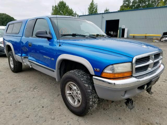 1B7GG22Y3XS226198 - 1999 DODGE DAKOTA BLUE photo 1