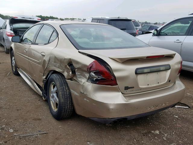 2G2WS522X41240252 - 2004 PONTIAC GRAND PRIX GOLD photo 3