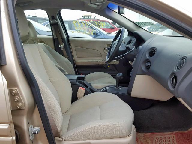 2G2WS522X41240252 - 2004 PONTIAC GRAND PRIX GOLD photo 5