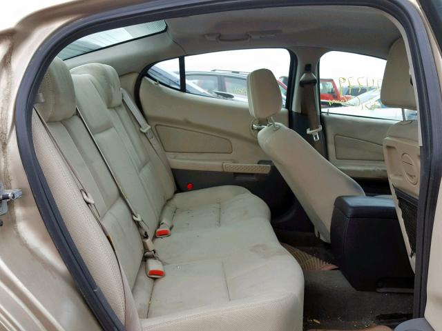 2G2WS522X41240252 - 2004 PONTIAC GRAND PRIX GOLD photo 6