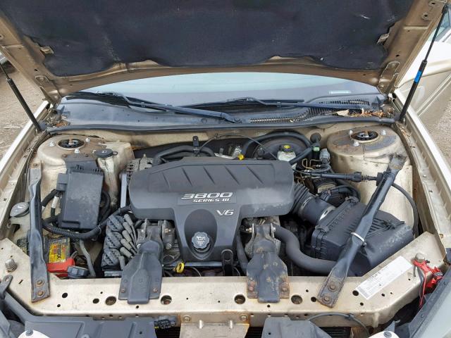2G2WS522X41240252 - 2004 PONTIAC GRAND PRIX GOLD photo 7
