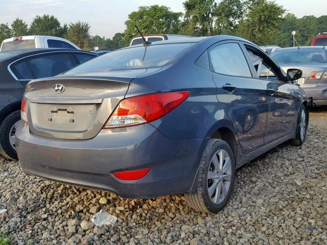 KMHCU4AE2DU293977 - 2013 HYUNDAI ACCENT GLS SILVER photo 4