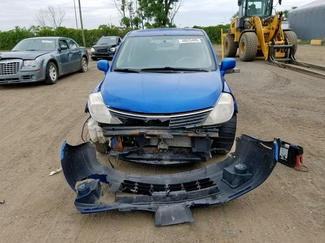 3N1BC13E68L380590 - 2008 NISSAN VERSA S BLUE photo 9