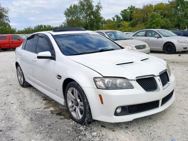 6G2ER57749L164589 - 2009 PONTIAC G8 WHITE photo 1