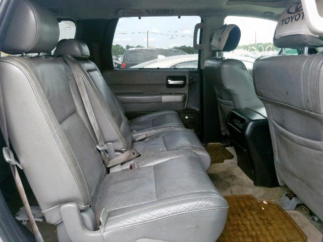 5TDBY68AX8S000873 - 2008 TOYOTA SEQUOIA LI SILVER photo 6