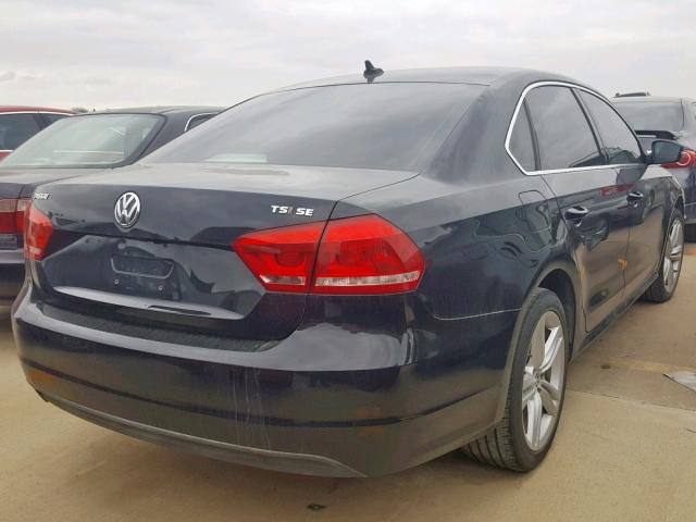 1VWBS7A39EC064741 - 2014 VOLKSWAGEN PASSAT SE BLACK photo 4