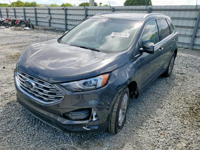 2FMPK3J90KBB45107 - 2019 FORD EDGE SEL GRAY photo 2