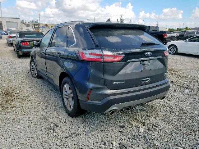 2FMPK3J90KBB45107 - 2019 FORD EDGE SEL GRAY photo 3