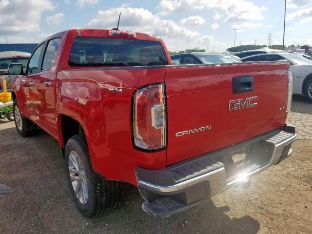 1GTG6CE34F1255576 - 2015 GMC CANYON SLT RED photo 3