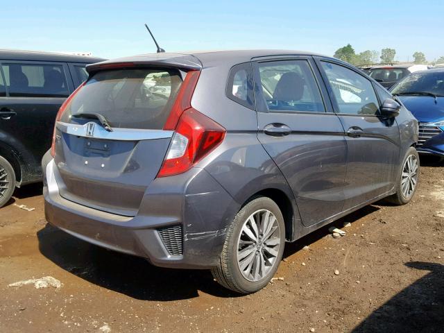 JHMGK5H78GX042651 - 2016 HONDA FIT EX GRAY photo 4