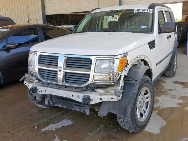 1D8GT28K17W595313 - 2007 DODGE NITRO SXT WHITE photo 2