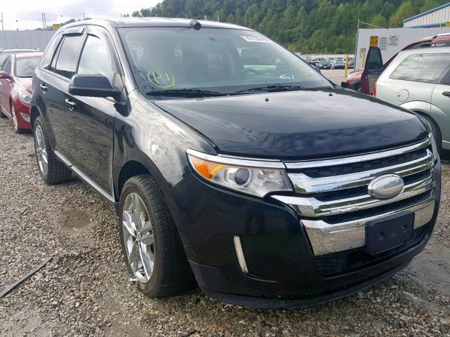 2FMDK4JCXDBA55986 - 2013 FORD EDGE SEL BLACK photo 1