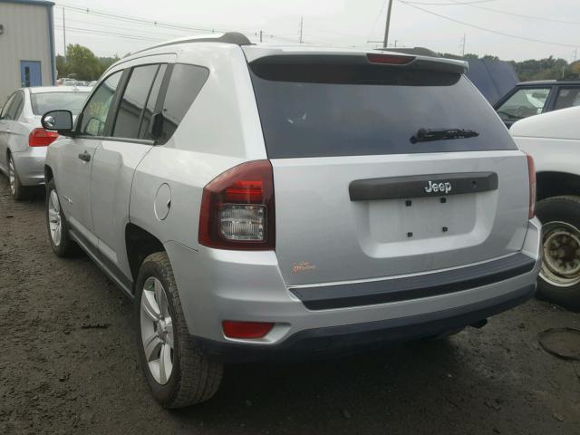 1C4NJCBA0ED537560 - 2014 JEEP COMPASS SP ვერცხლისფერი ფოტო 3