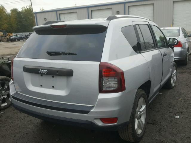 1C4NJCBA0ED537560 - 2014 JEEP COMPASS SP SILVER photo 4