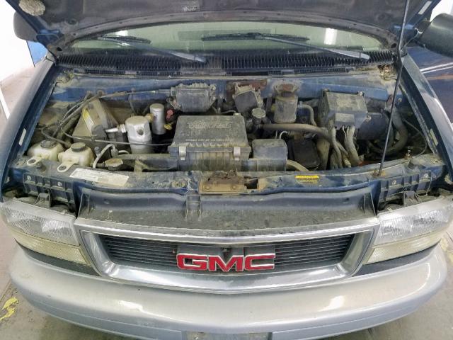 1GKEL19W7XB514442 - 1999 GMC SAFARI XT BLUE photo 7