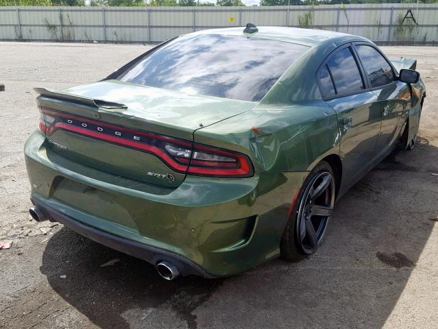 2C3CDXL98JH303484 - 2018 DODGE CHARGER SR GREEN photo 4