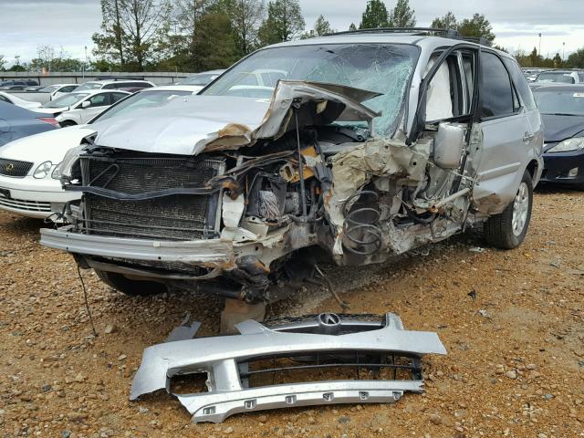 2HNYD18934H548201 - 2004 ACURA MDX TOURIN SILVER photo 2