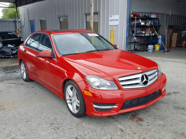 WDDGF4HB6DR256662 - 2013 MERCEDES-BENZ C 250 RED photo 1