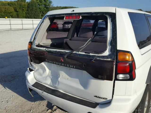 JA4MT21H81P012229 - 2001 MITSUBISHI MONTERO SP WHITE photo 9