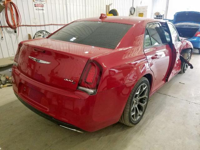 2C3CCABG2GH224398 - 2016 CHRYSLER 300 S RED photo 4