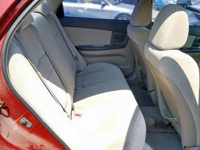 KNAFE121565209718 - 2006 KIA SPECTRA LX RED photo 6