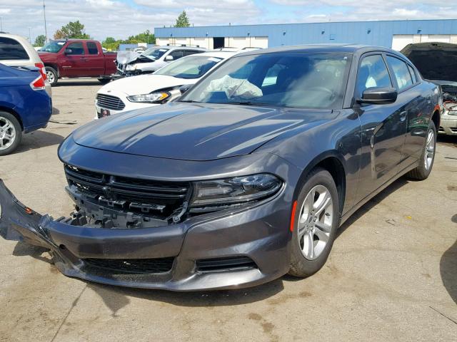 2C3CDXBG8KH636334 - 2019 DODGE CHARGER SX GRAY photo 2