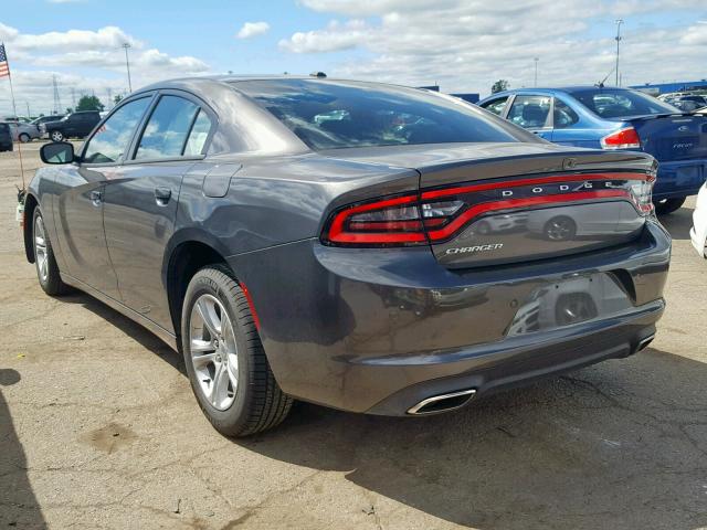 2C3CDXBG8KH636334 - 2019 DODGE CHARGER SX GRAY photo 3