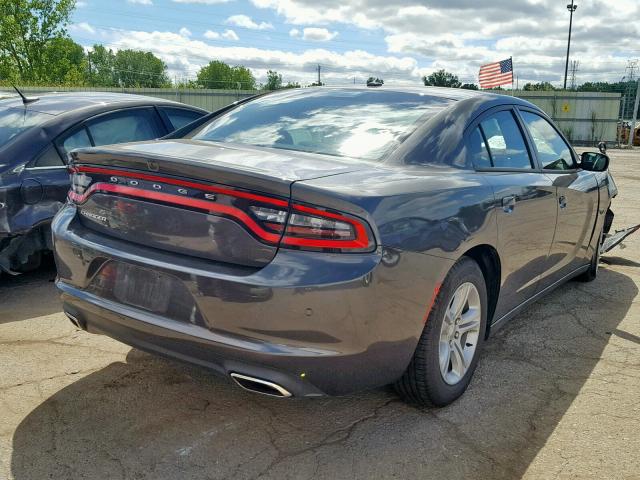 2C3CDXBG8KH636334 - 2019 DODGE CHARGER SX GRAY photo 4