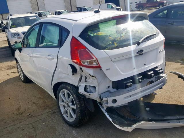 3FADP4EJ2KM148601 - 2019 FORD FIESTA SE WHITE photo 3