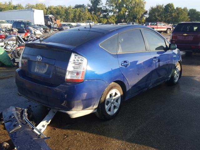 JTDKB20U197876436 - 2009 TOYOTA PRIUS BLUE photo 4